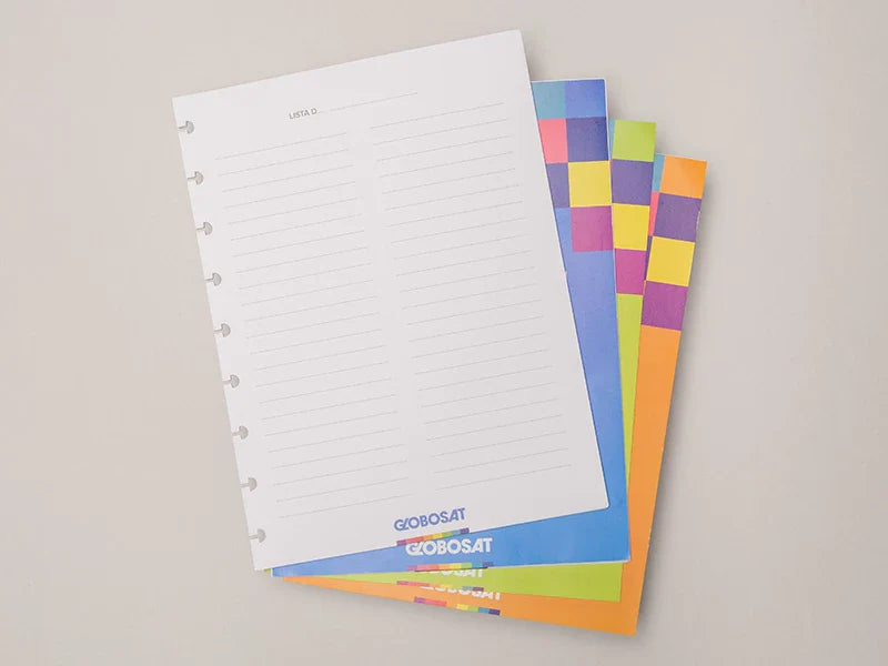Kit corporativo personalizado da Globosat